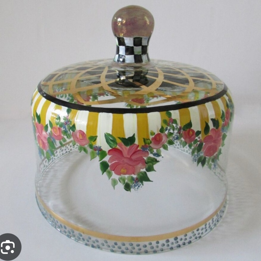 Mackenzie-Childs Striped Awning Cake Dome